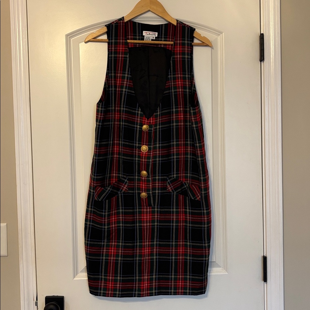 Vintage Tartan Plaid Talbots Dress
